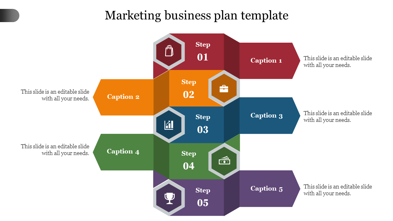 Free - Get Creative Marketing Business Plan Template Slides